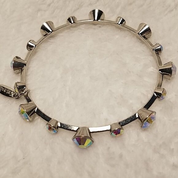Natasha Silver Rhinestone Bracelet - Picture 4 of 5